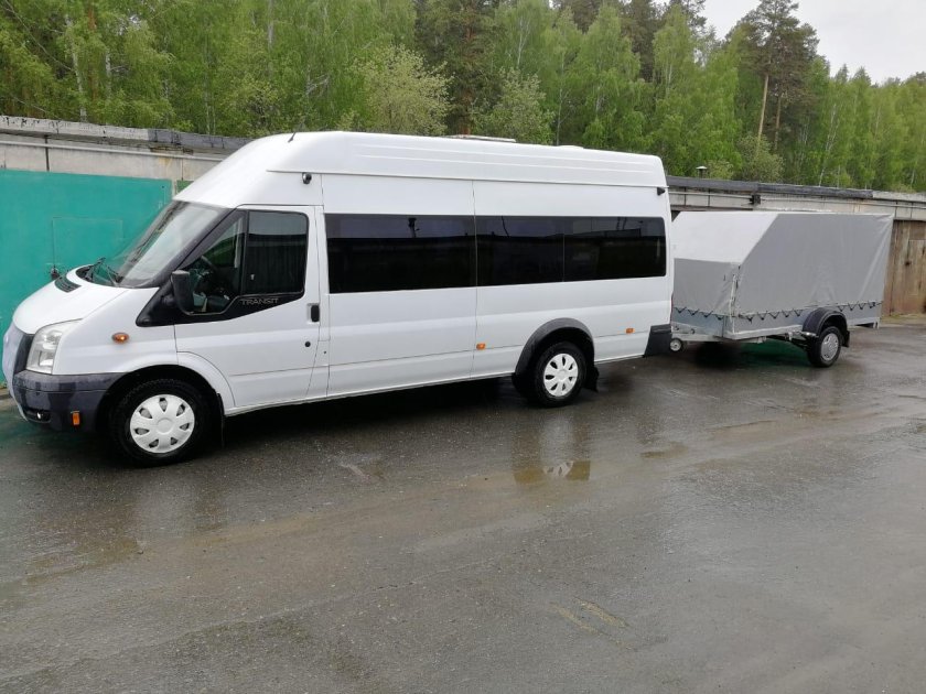 Форд Транзит с прицепом