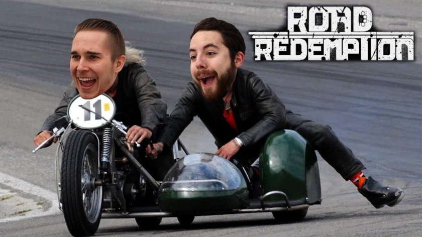 Старик на мотоцикле