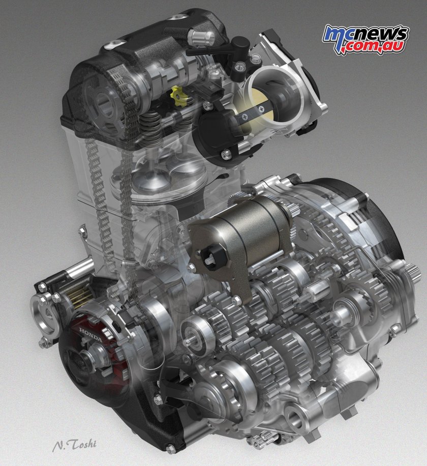 Honda crf450x двигатель