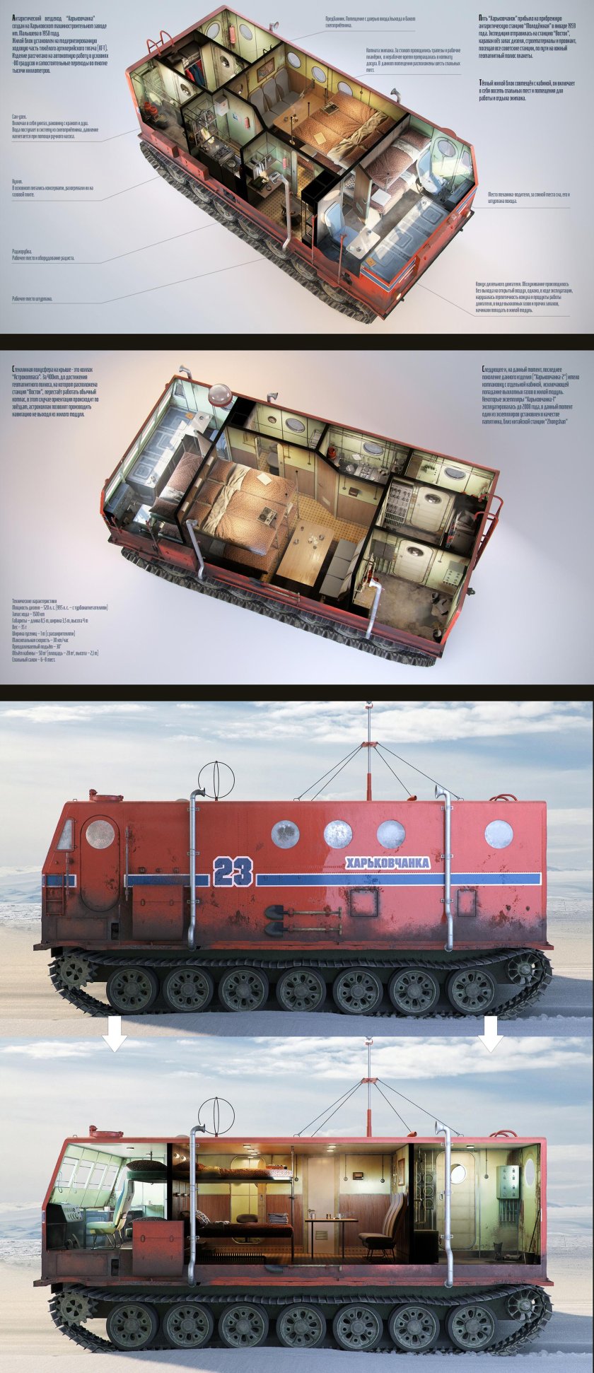 Харьковчанка 2 антарктический вездеход