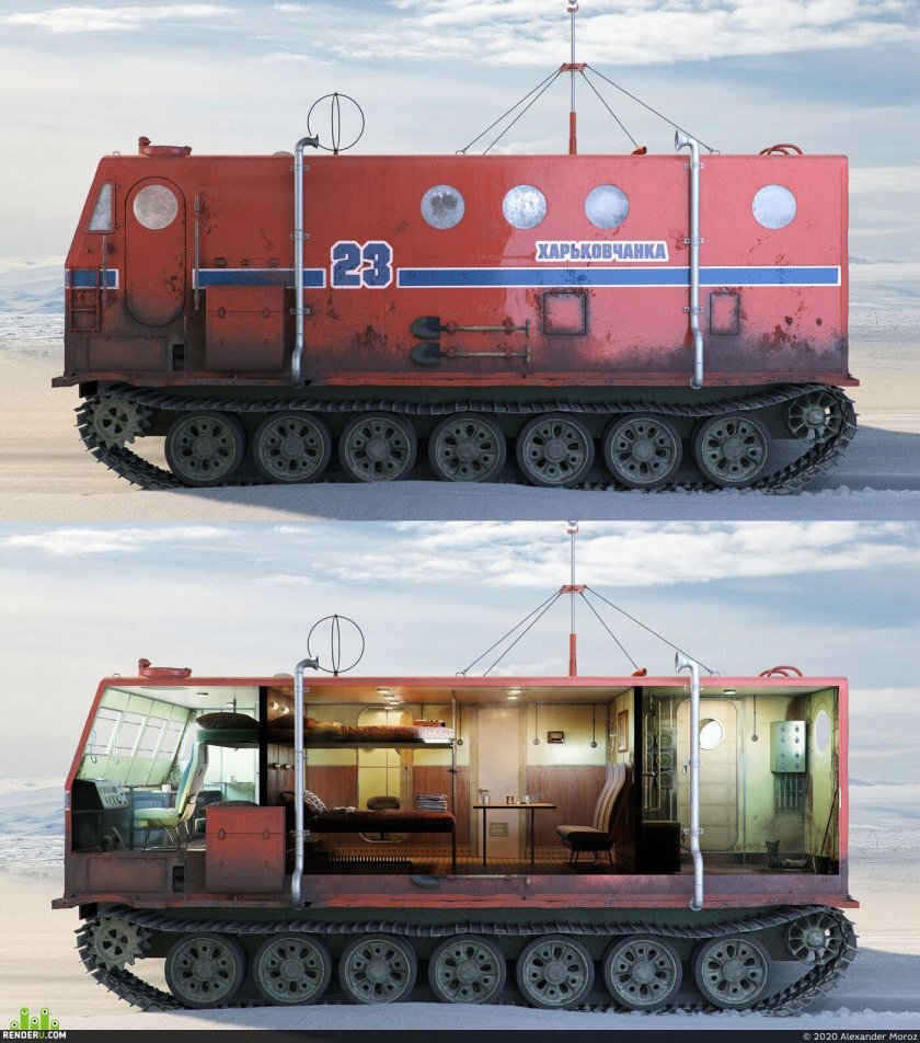 Гусеничный тягач харьковчанка-2