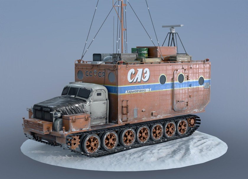 Гусеничный тягач харьковчанка-2