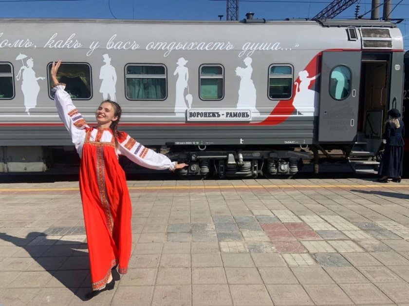 Ретро поезд Воронеж Рамонь