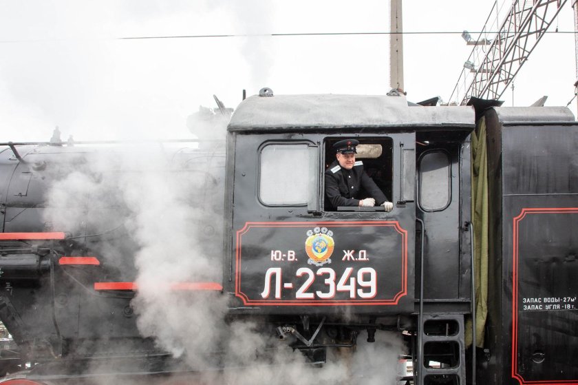 Ретро поезд старый Оскол