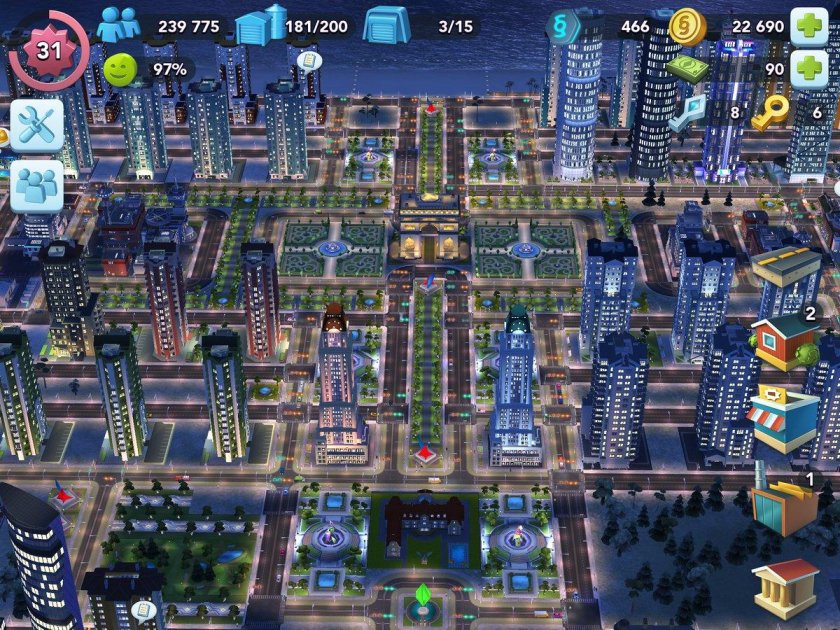 SIMCITY BUILDIT планировка города