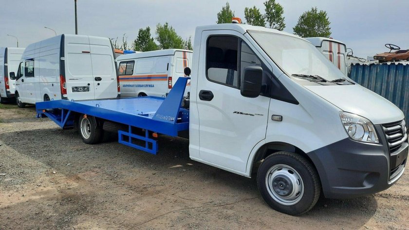 Эвакуатор Газель Некст ломаная платформа