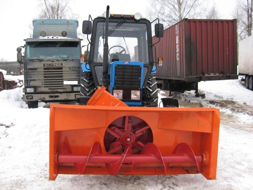 Шнекороторный снегоочиститель для МТЗ 82