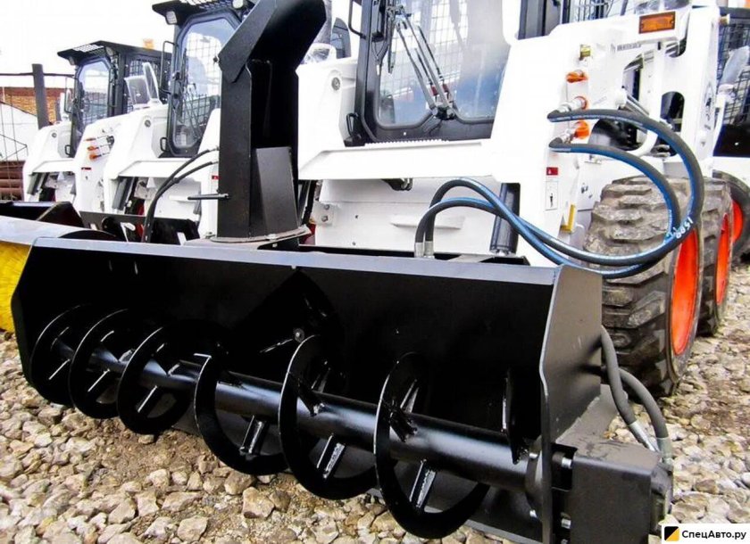Снегометатель шнекороторный для минипогрузчика