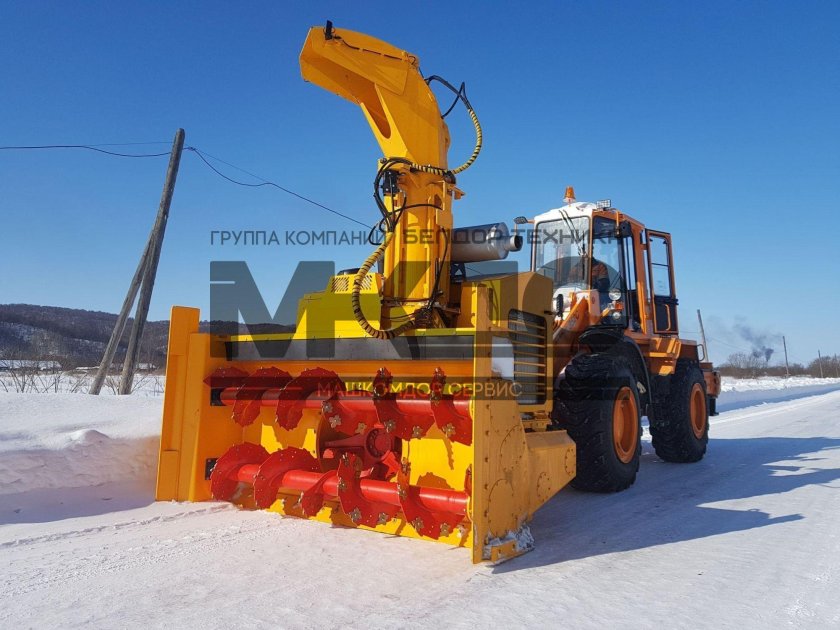 Снегоочиститель фрезерно-роторный дэм-124
