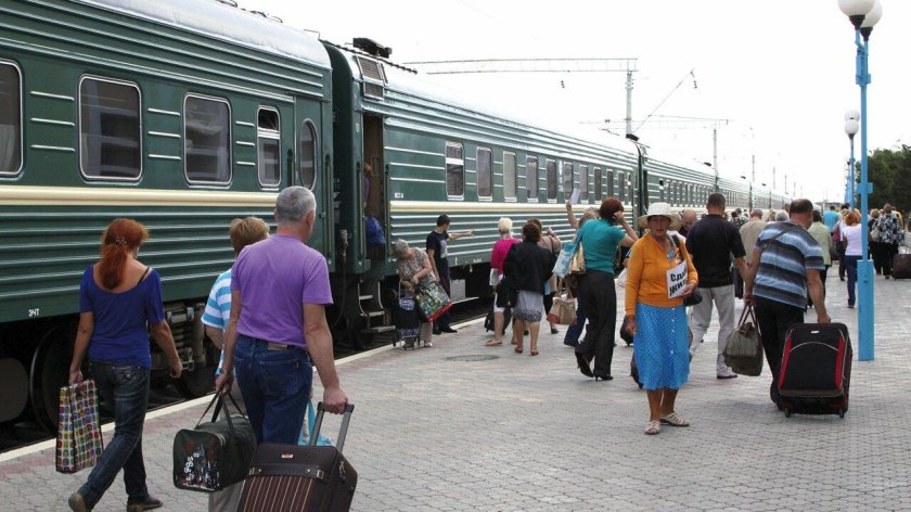 Перрон вокзала Новороссийск