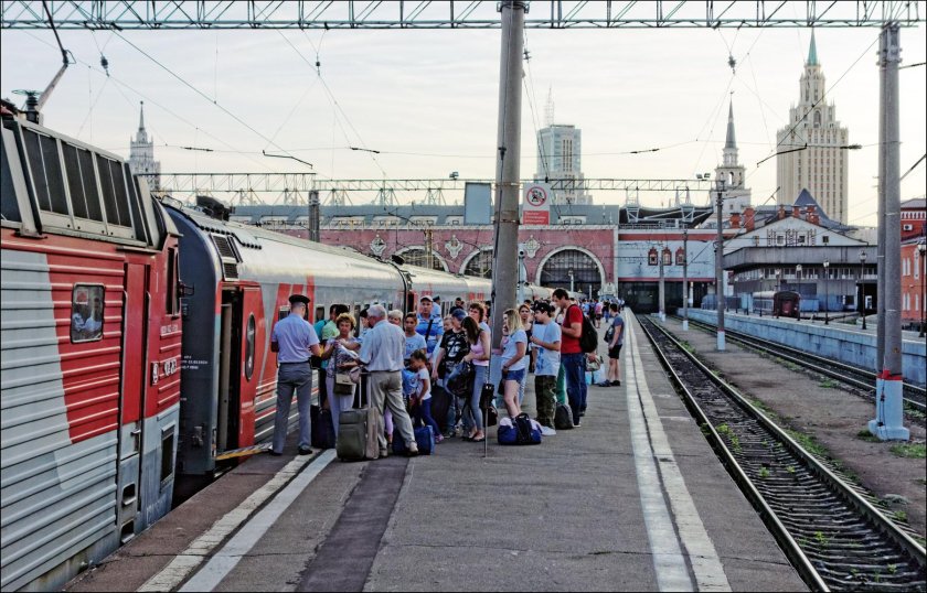 Казанский вокзал Москва перрон