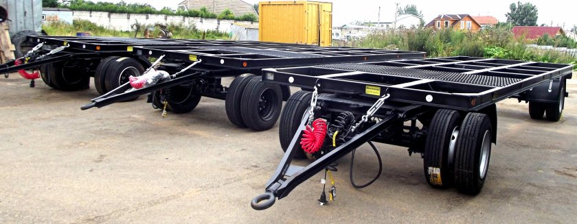 Прицеп шасси Тандем оси