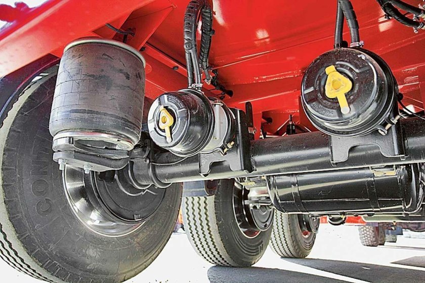 Пневмоподвеска полуприцепа Шмитц