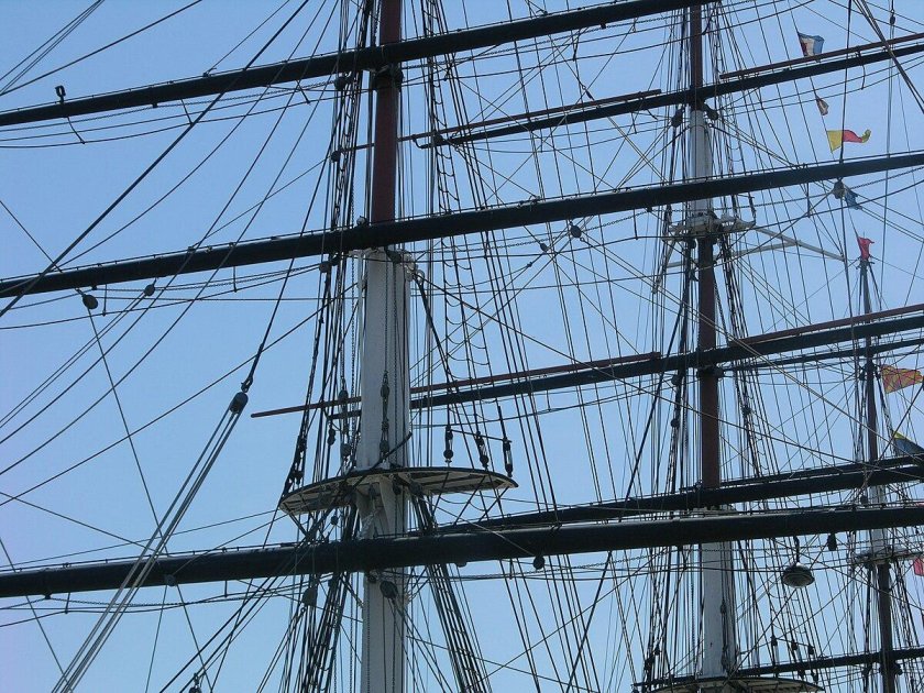 Такелаж корабля Катти Сарк