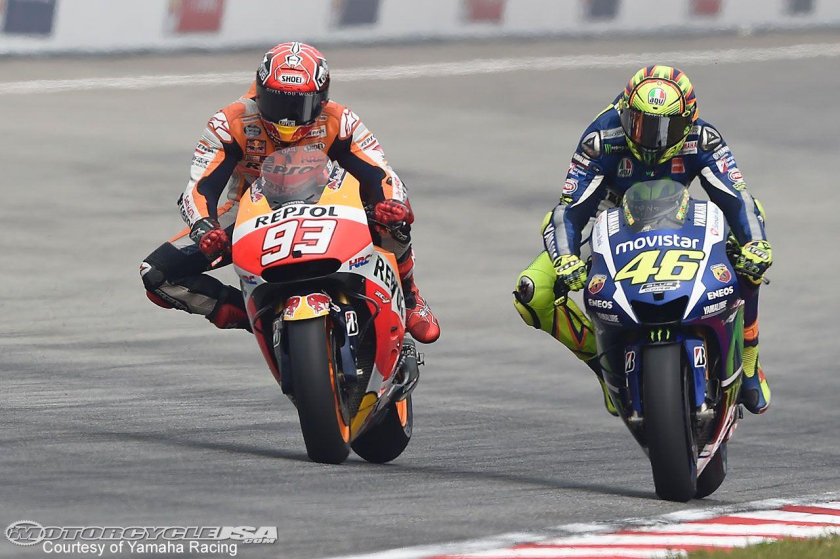 Марк маркес и валентино росси