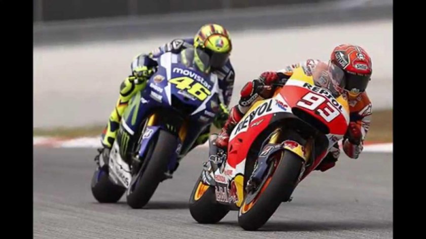 Мото джипи в повороте