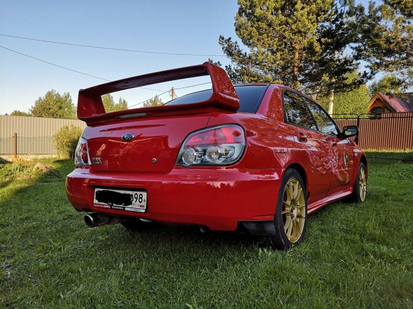 Subaru Impreza WRX 2006 красная