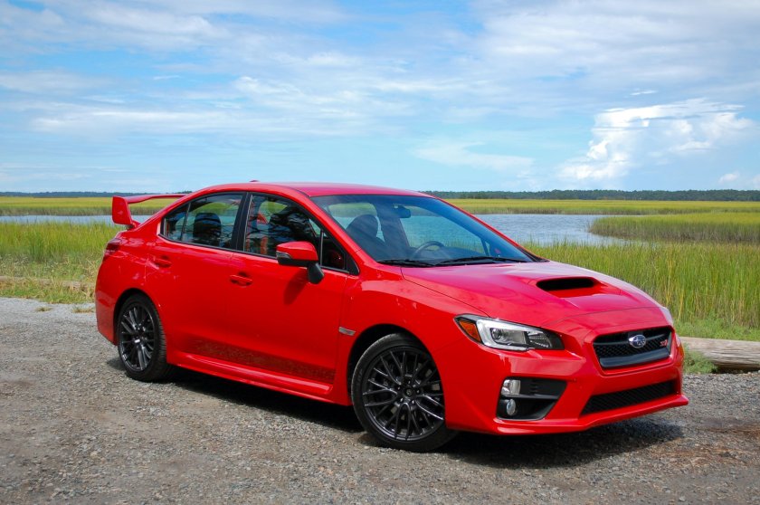 Subaru WRX STI Red