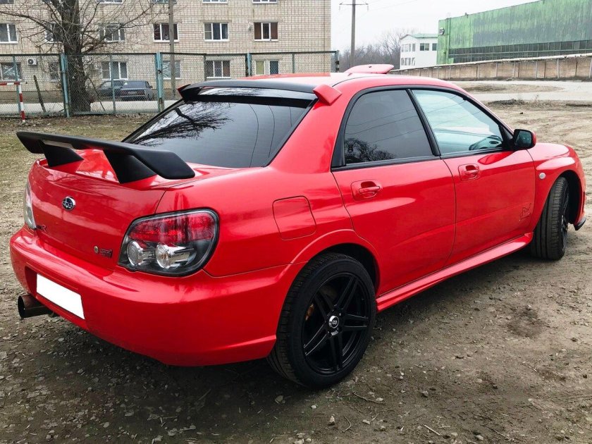 Subaru Impreza WRX 2002 красная