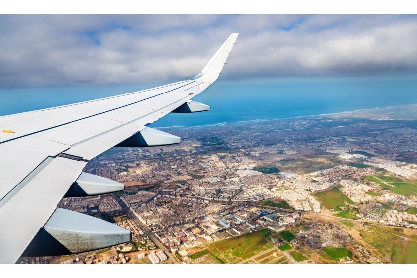 Вид из самолета на Африку