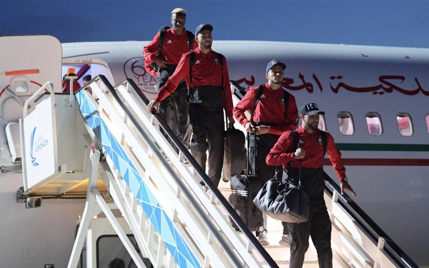 Самолёт сборной Марокко