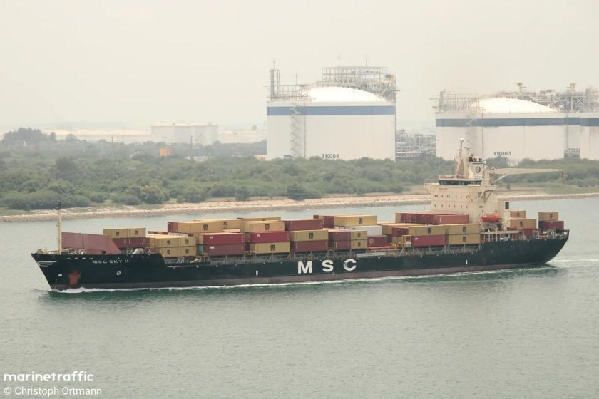 Контейнеровоз msc kalina