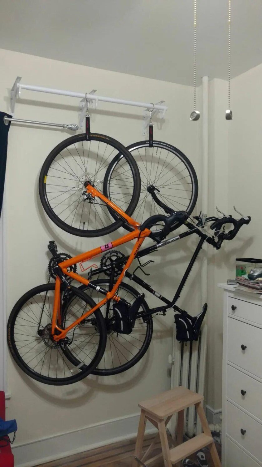 Хранение велосипеда в шкафу