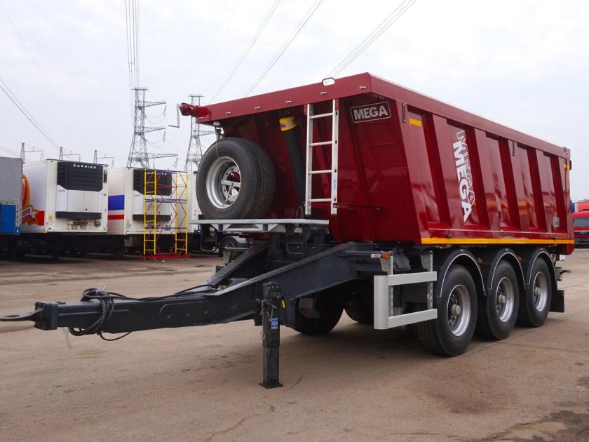 Самосвальный прицеп мега 18м3