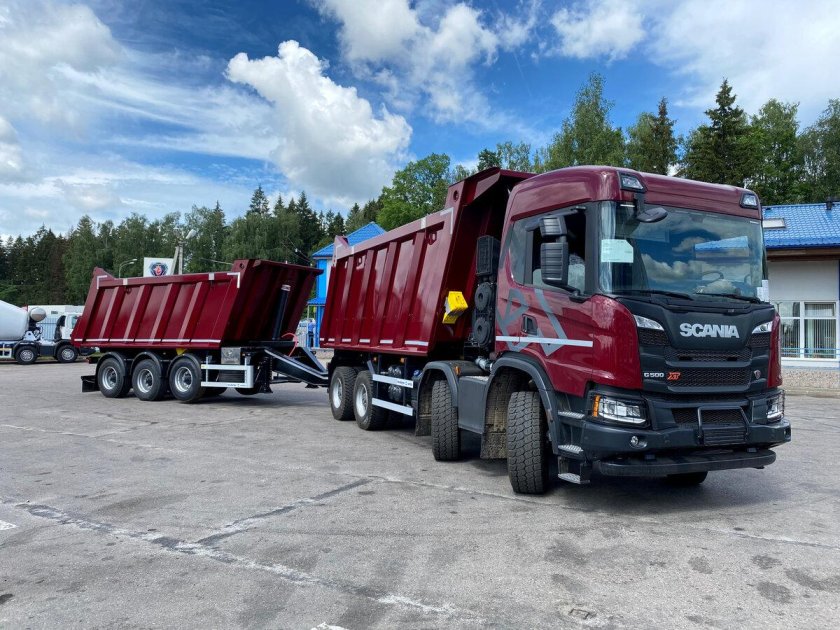 Новый самосвал Скания g500
