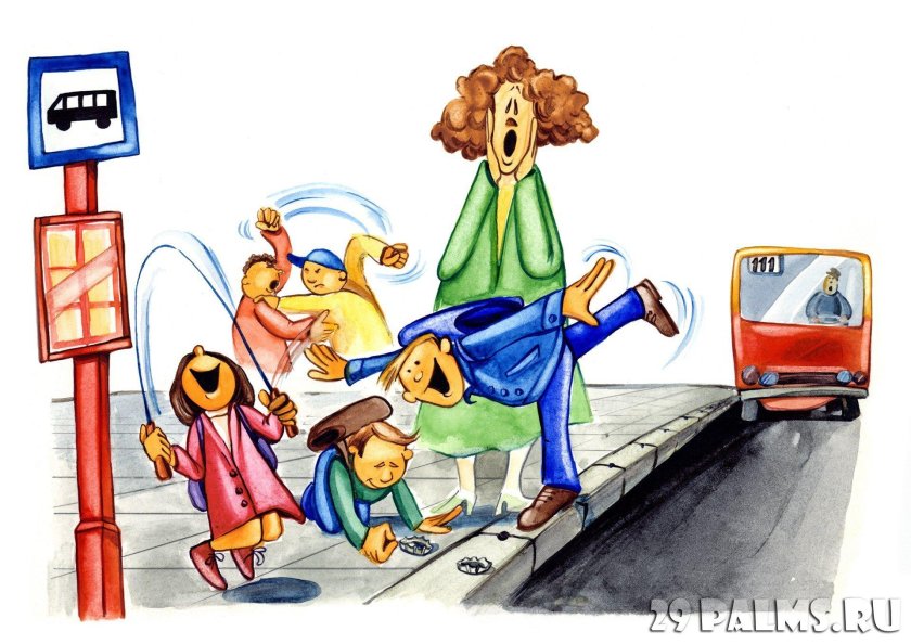 Общественный транспорт иллюстрация