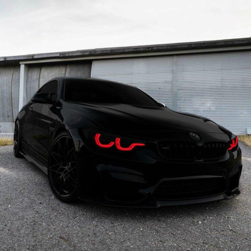 BMW m4 черная тонированная