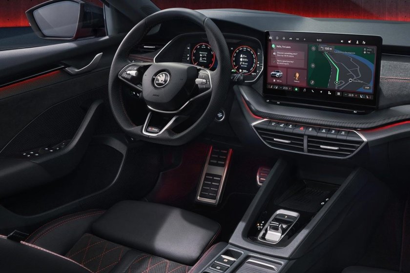 Skoda octavia rs 2021 салон