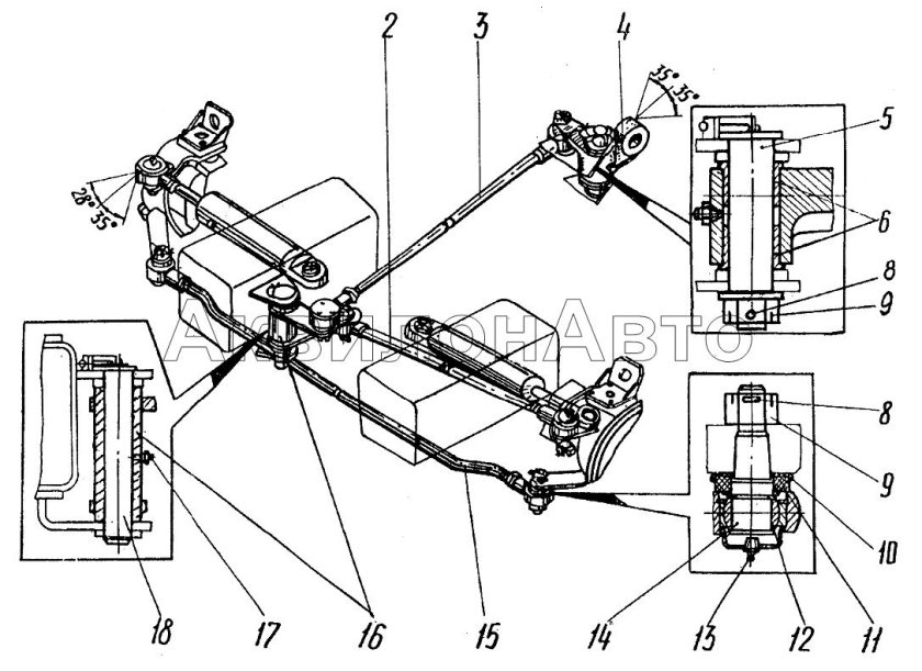 Наконечник рулевой ЕК-14,-18 ЭО-3323