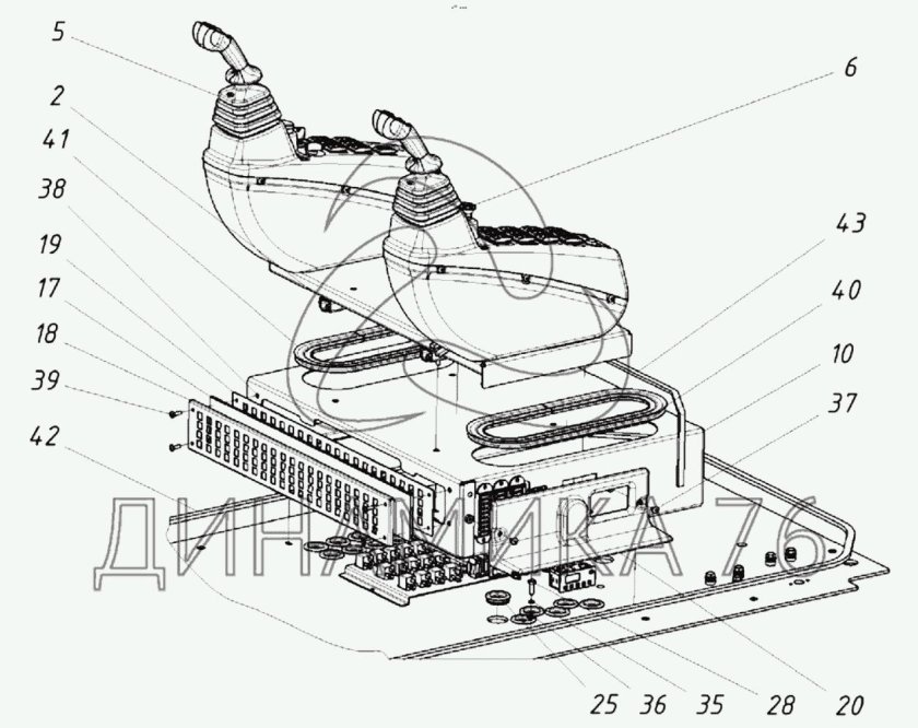 Управление экскаватором