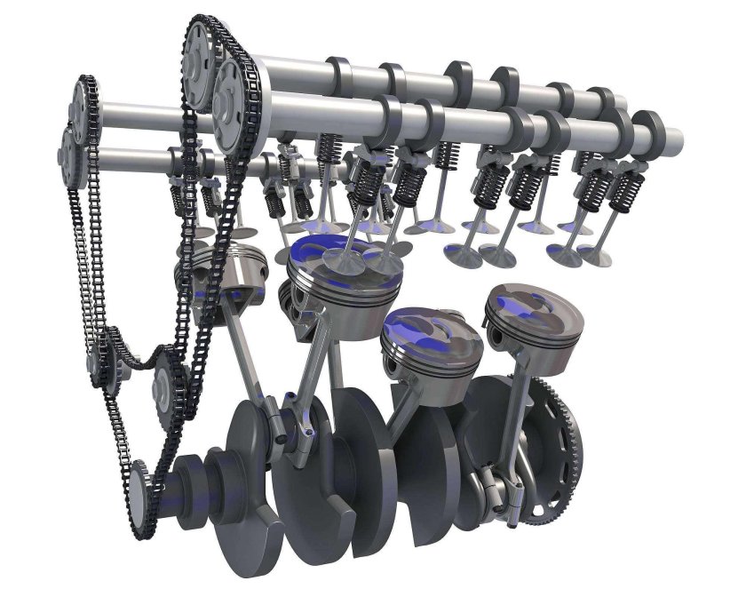 Коленчатый вал 6 цилиндрового двигателя