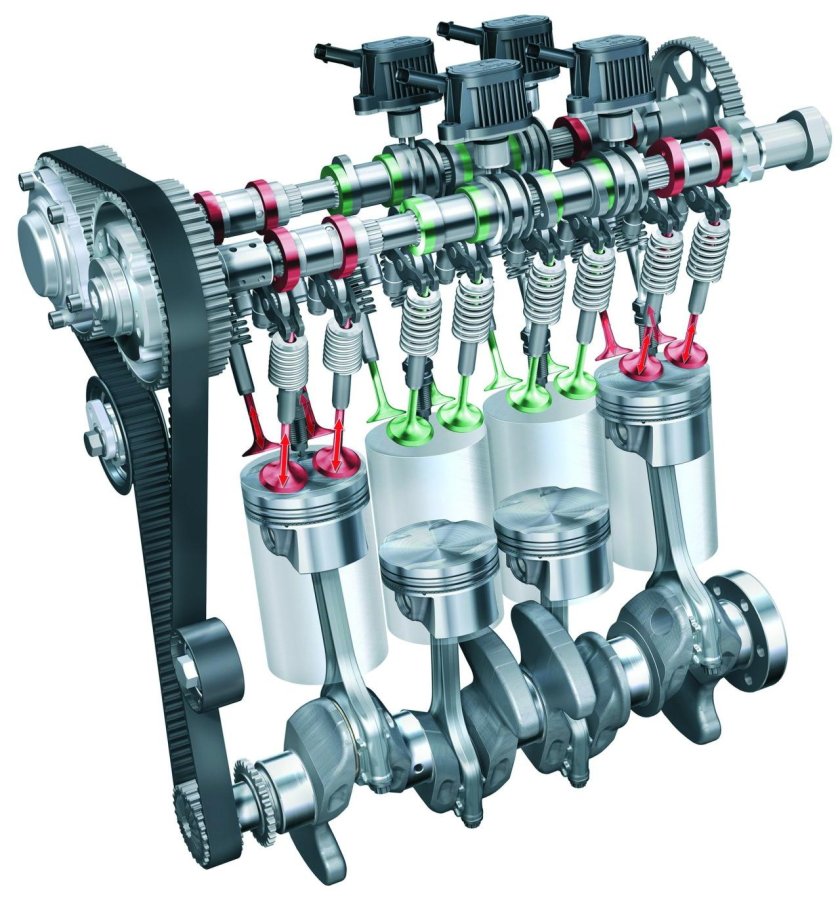 Рядный, 4-цилиндровый