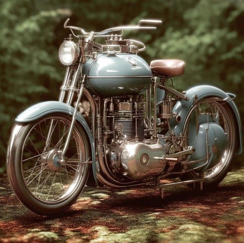 Ретро мотоцикл