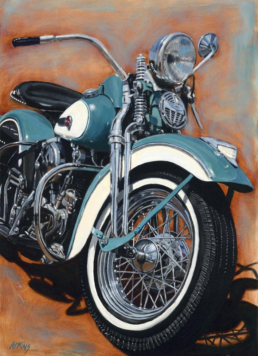 Винтажный Харлей-Дэвидсон