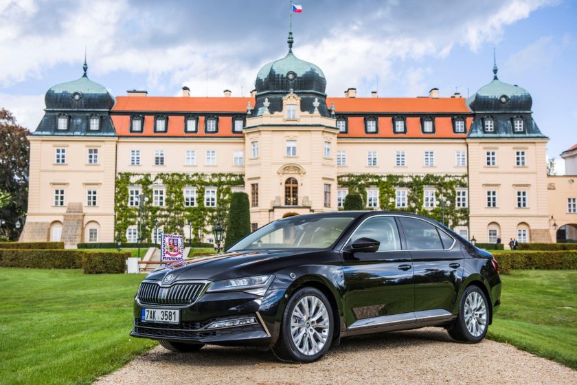 Шкода Суперб президента Чехии