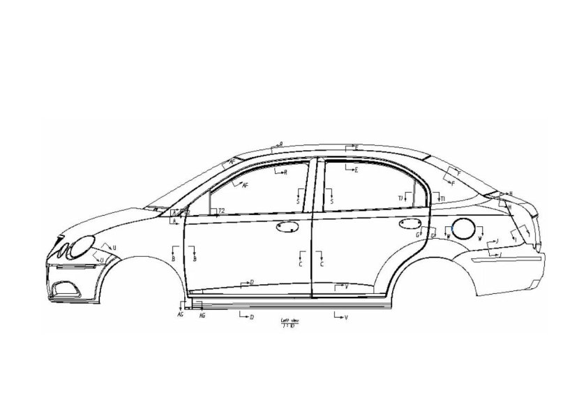 Геометрия кузова чери qq6 s21