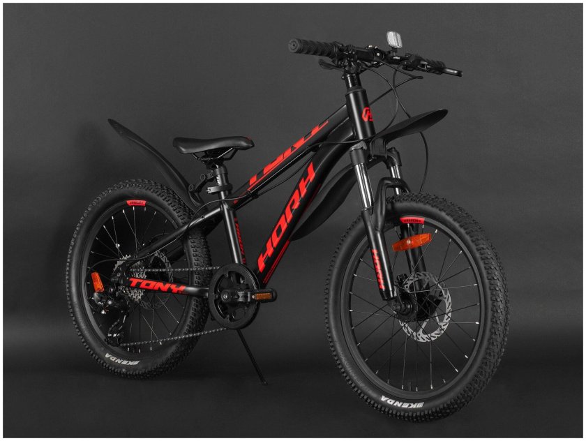 Черно красный велосипед