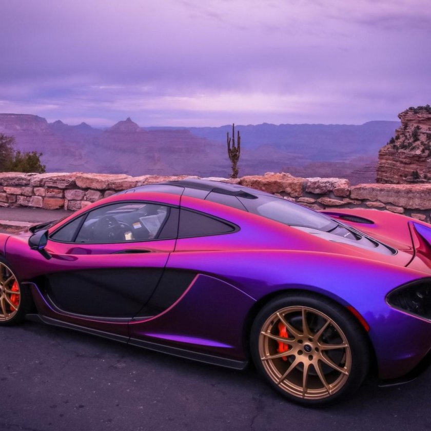 Mclaren p1 фиолетовый