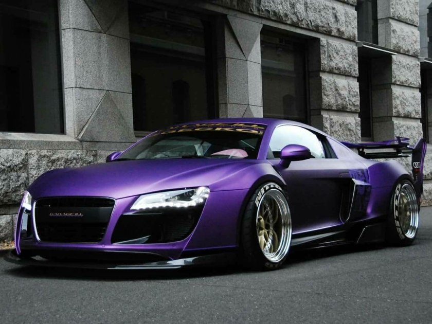 Ауди р8 фиолетовая