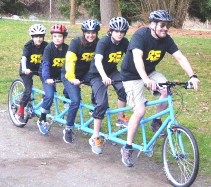 Тандем велосипед на 4