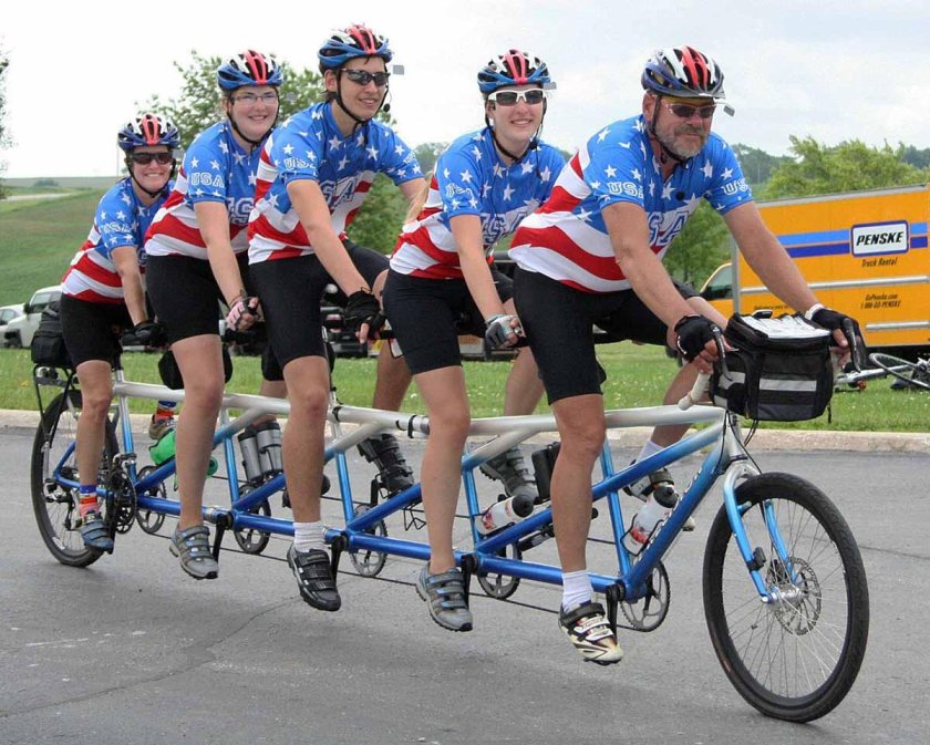 Велосипед Тандем на 5 человек