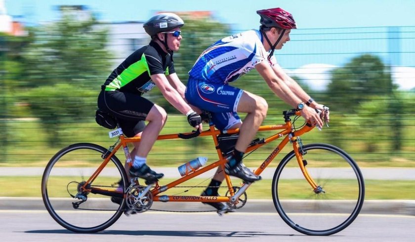 Велоспорт-Тандем для слепых