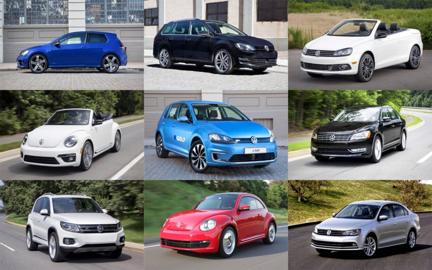 VW линейка моделей