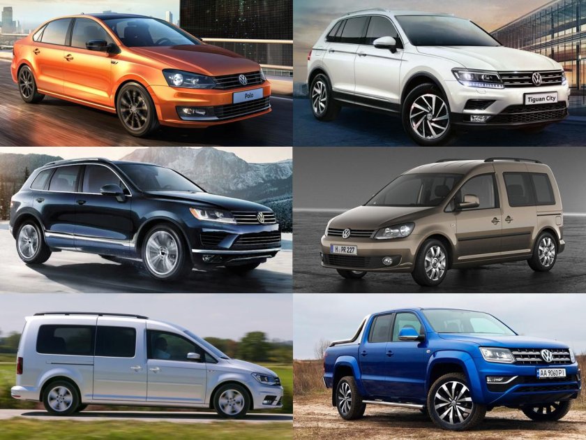 Линейка кроссоверов Фольксваген