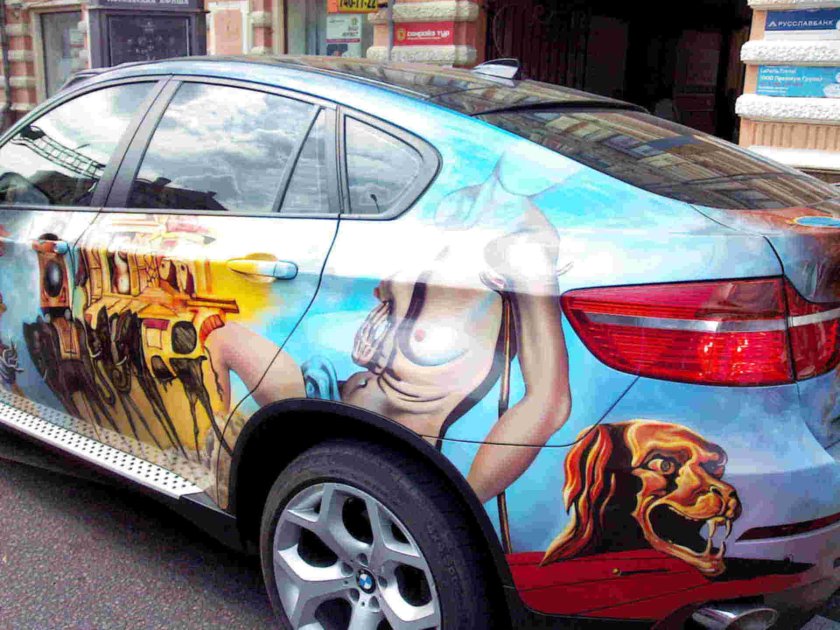 BMW x6 винилография