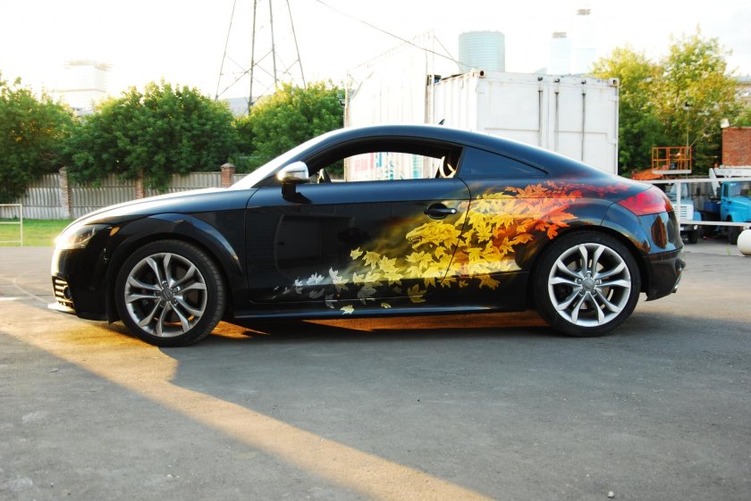 Аэрография на машине